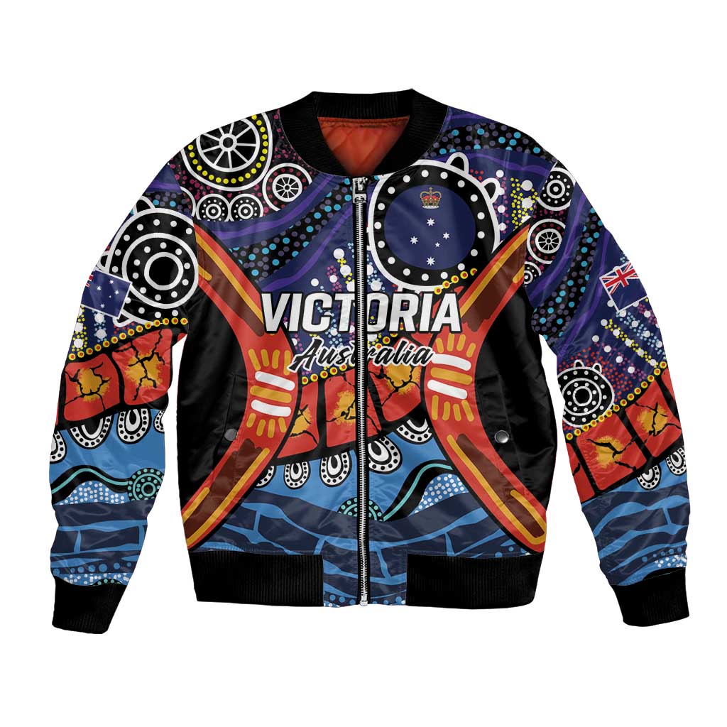 Australia Victoria State Bomber Jacket Peace and Prosperity