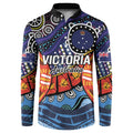 Australia Victoria State Button Sweatshirt Peace and Prosperity