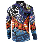 Australia Victoria State Button Sweatshirt Peace and Prosperity
