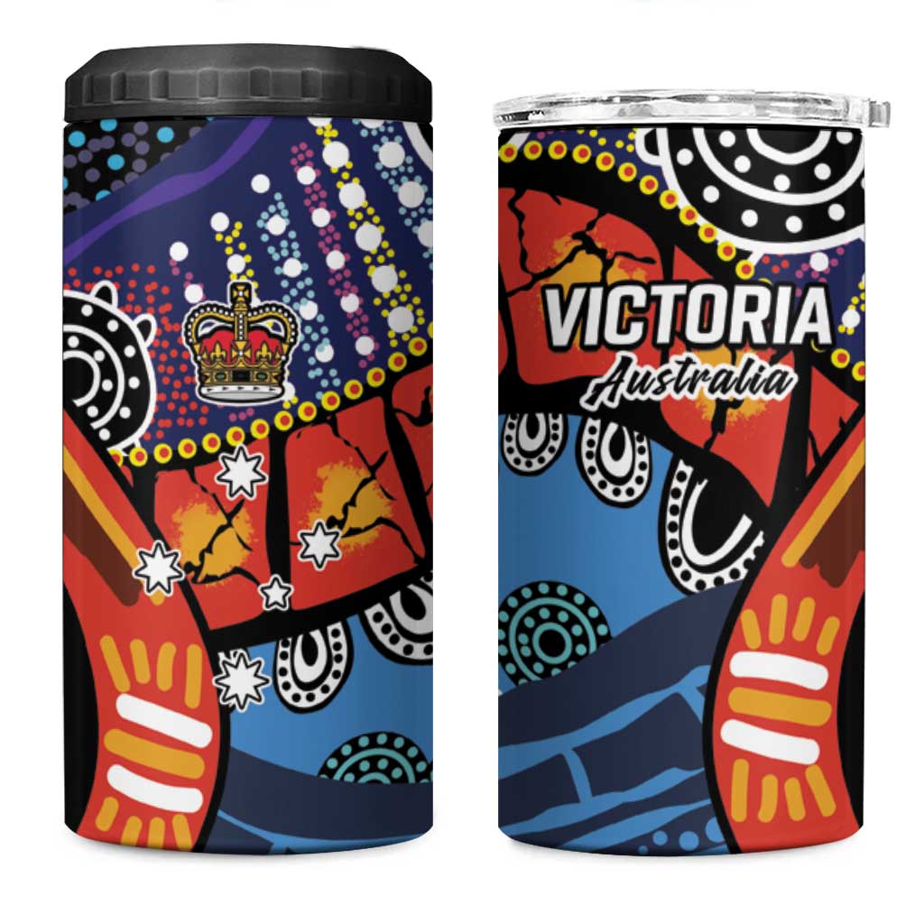 Australia Victoria State 4 in 1 Can Cooler Tumbler Peace and Prosperity