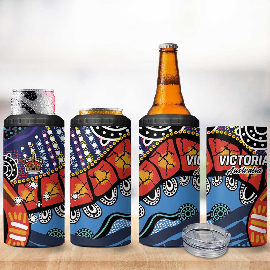 Australia Victoria State 4 in 1 Can Cooler Tumbler Peace and Prosperity