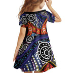 Australia Victoria State Family Matching Tank Maxi Dress and Hawaiian Shirt Peace and Prosperity
