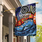 Australia Victoria State Garden Flag Peace and Prosperity