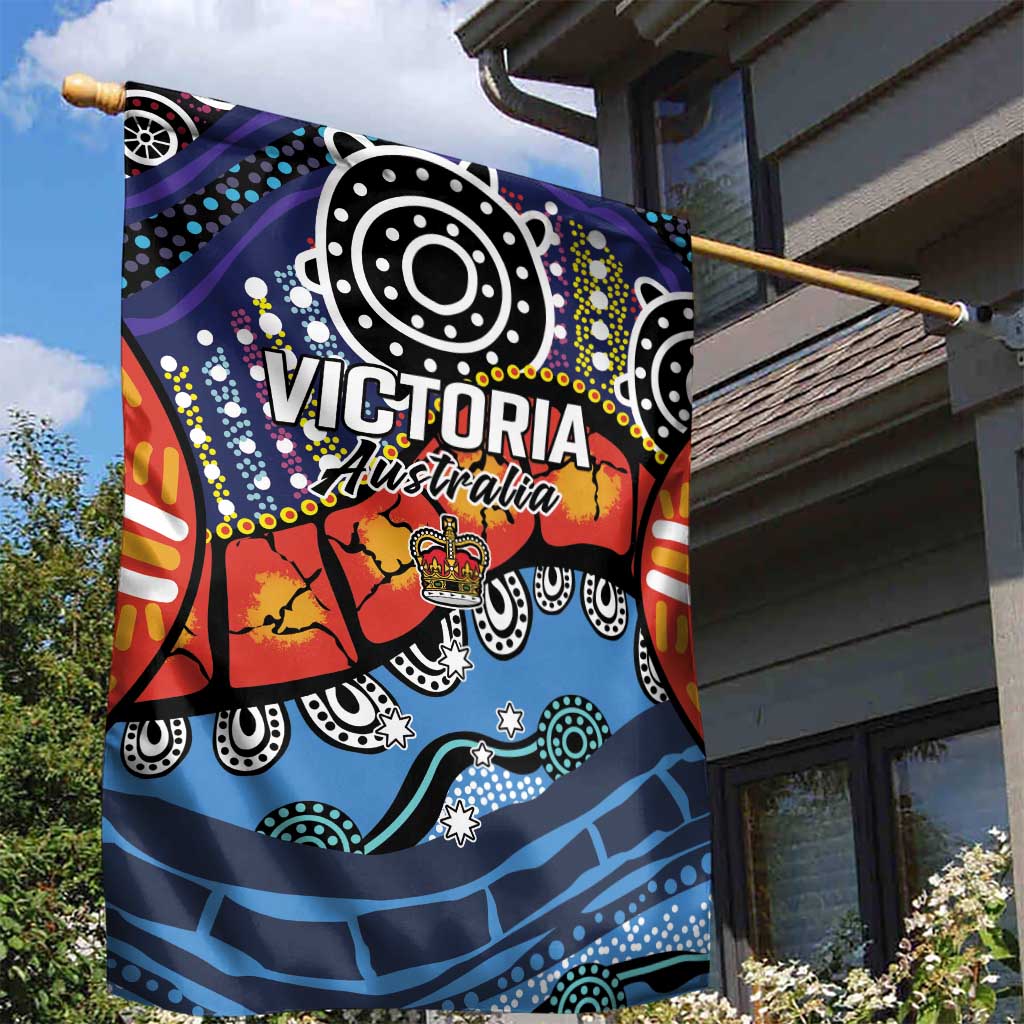 Australia Victoria State Garden Flag Peace and Prosperity