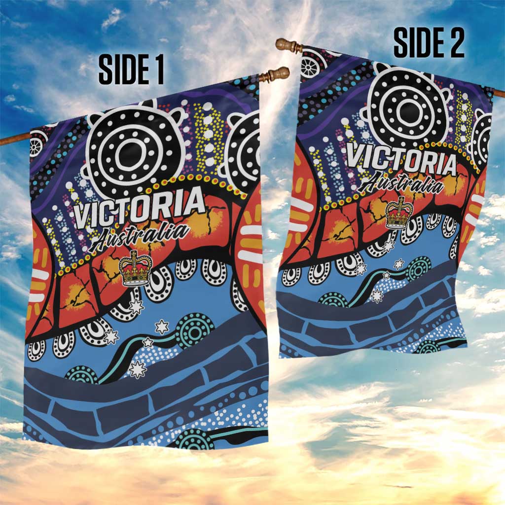 Australia Victoria State Garden Flag Peace and Prosperity