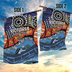 Australia Victoria State Garden Flag Peace and Prosperity