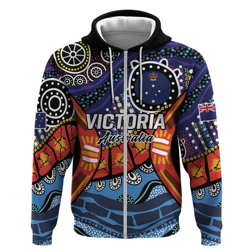 Australia Victoria State Hoodie Peace and Prosperity