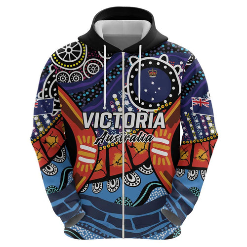 Australia Victoria State Hoodie Peace and Prosperity