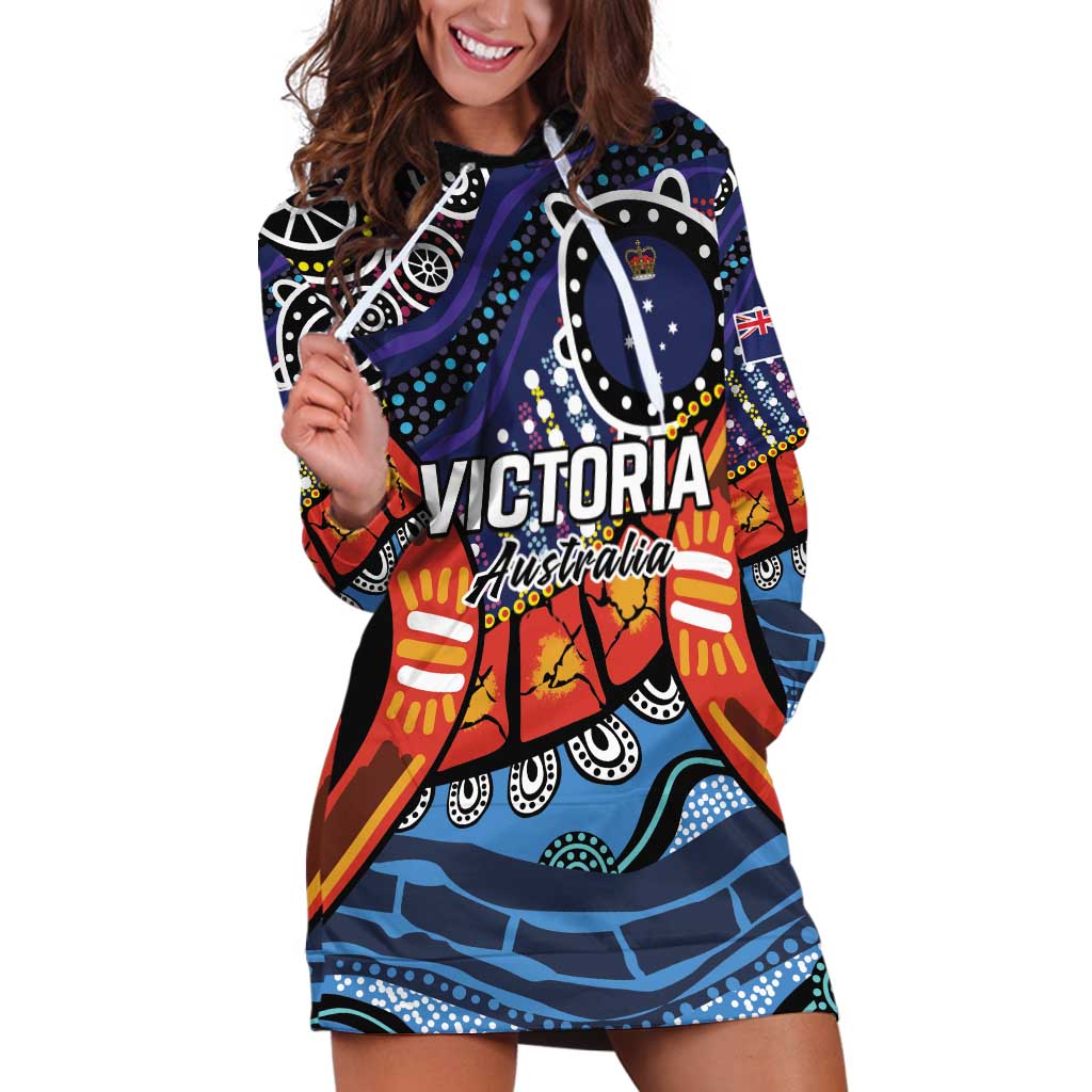 Australia Victoria State Hoodie Dress Peace and Prosperity