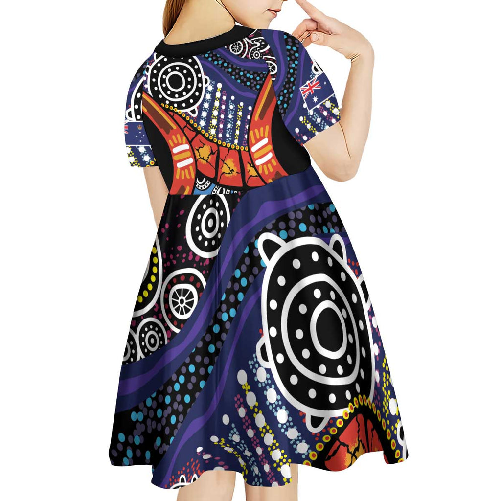 Australia Victoria State Kid Short Sleeve Dress Peace and Prosperity
