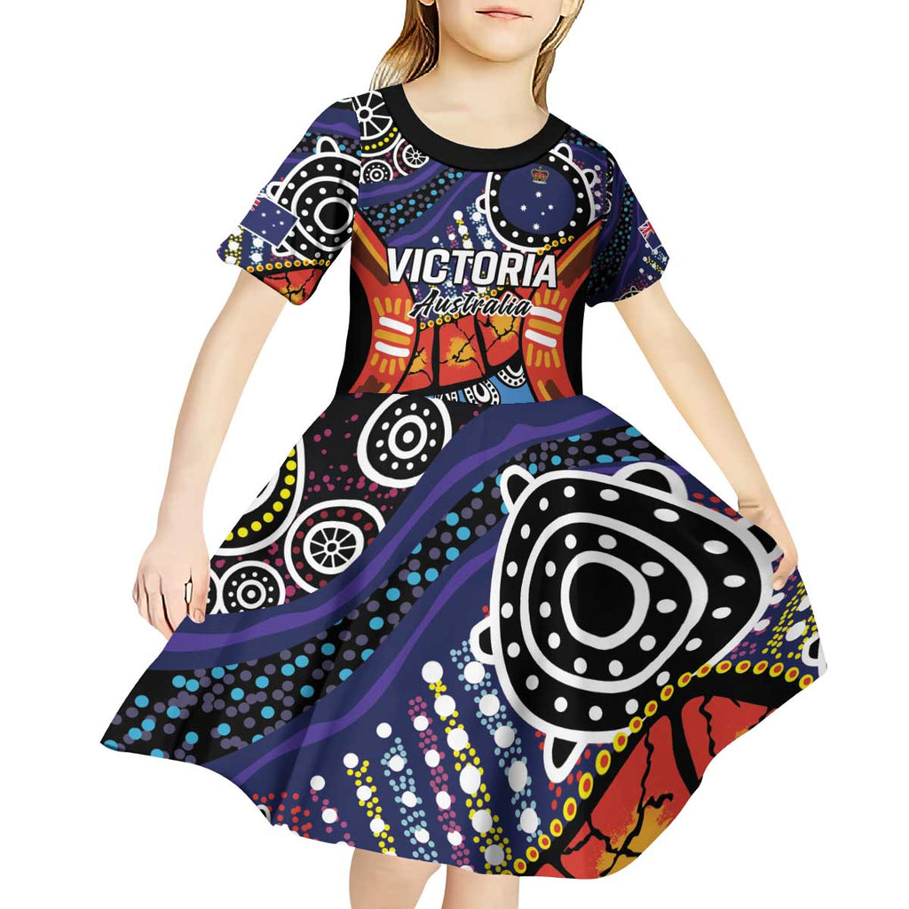 Australia Victoria State Kid Short Sleeve Dress Peace and Prosperity
