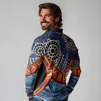 Australia Victoria State Long Sleeve Polo Shirt Peace and Prosperity