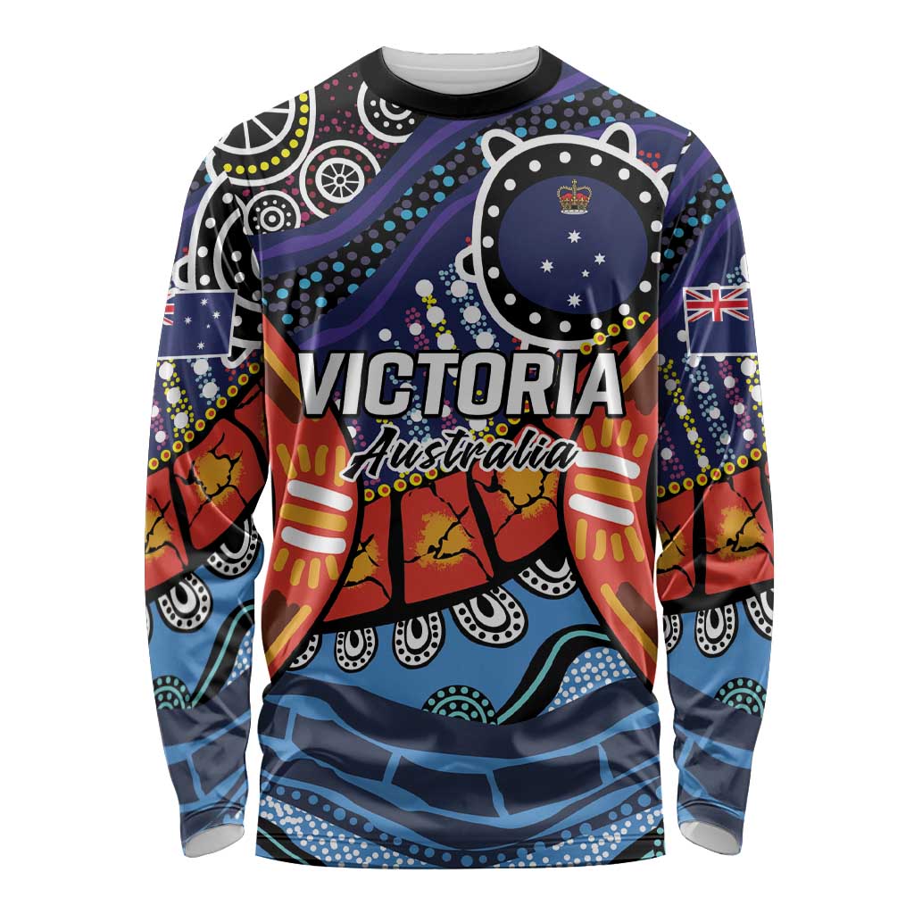 Australia Victoria State Long Sleeve Shirt Peace and Prosperity