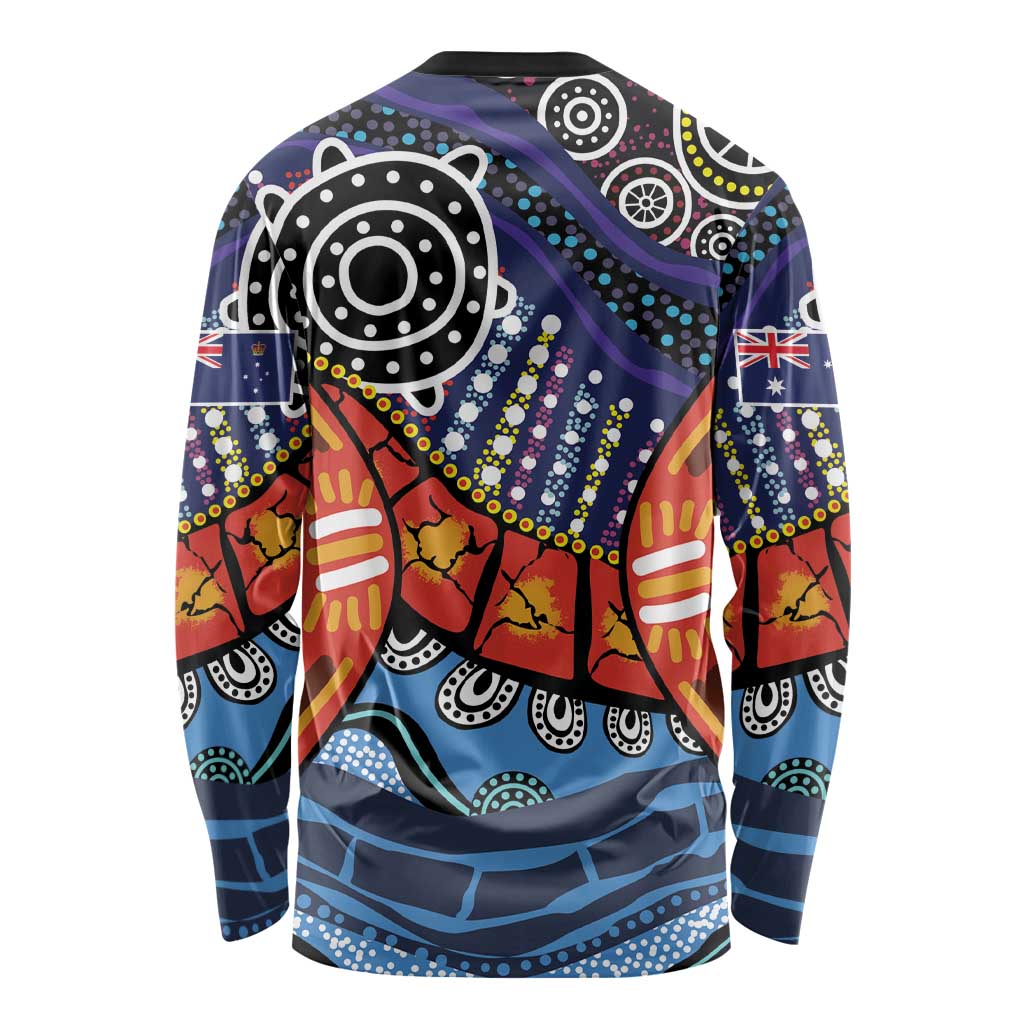 Australia Victoria State Long Sleeve Shirt Peace and Prosperity