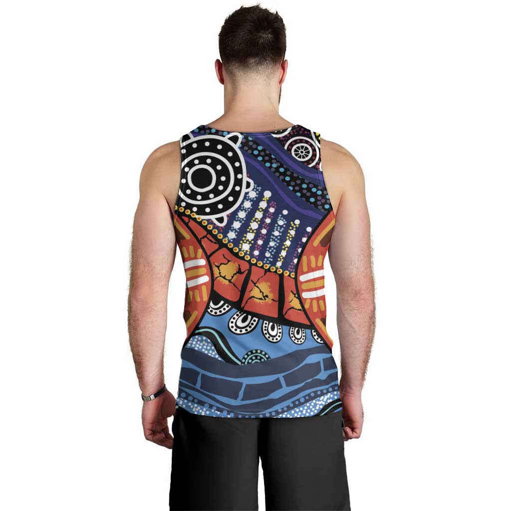 Australia Victoria State Men Tank Top Peace and Prosperity