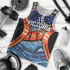 Australia Victoria State Men Tank Top Peace and Prosperity