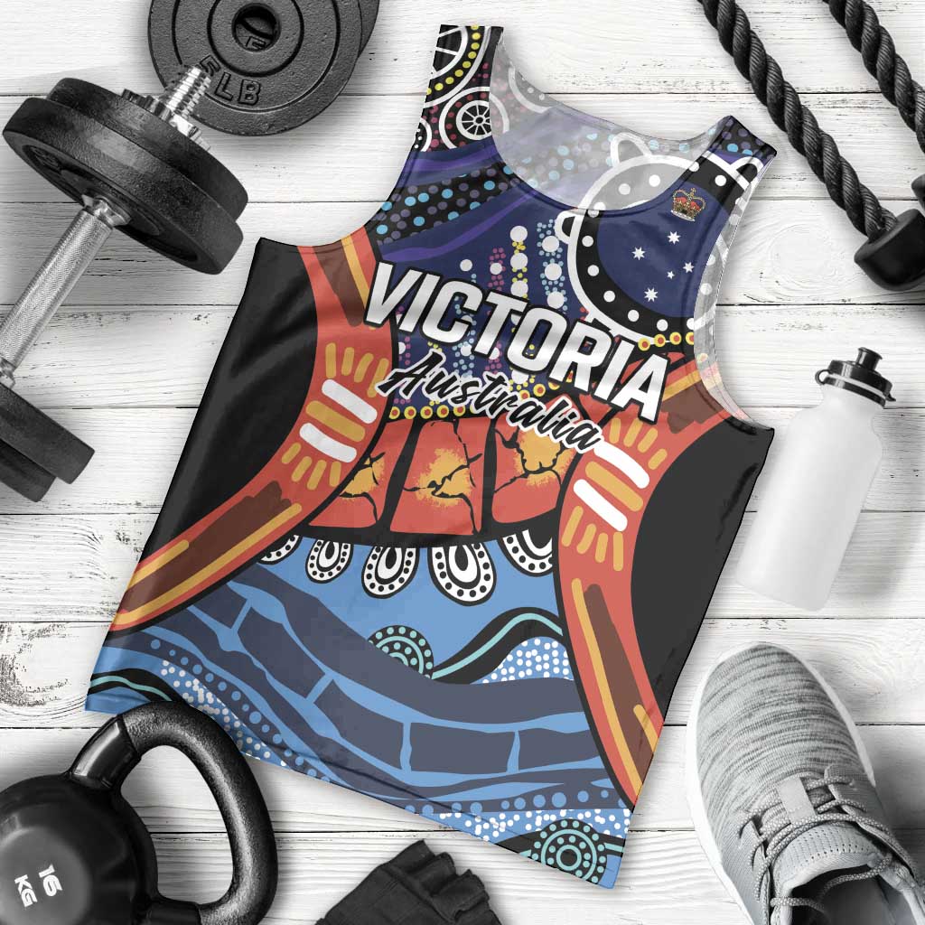Australia Victoria State Men Tank Top Peace and Prosperity