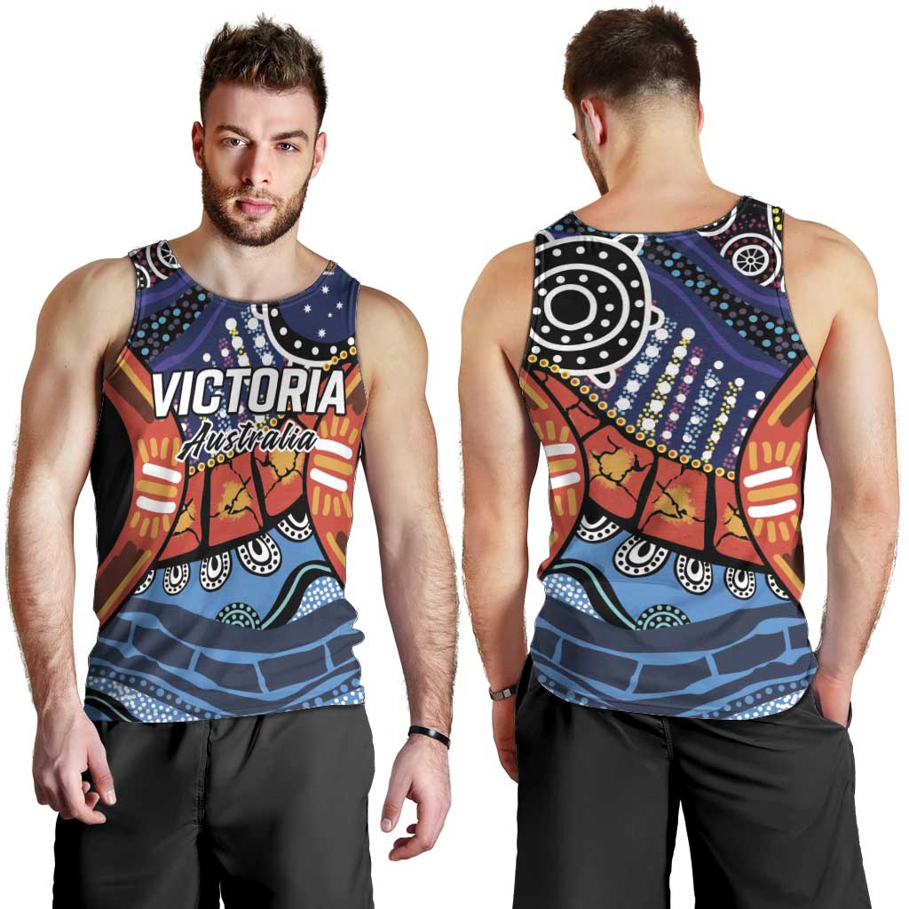 Australia Victoria State Men Tank Top Peace and Prosperity