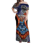 Australia Victoria State Off Shoulder Maxi Dress Peace and Prosperity