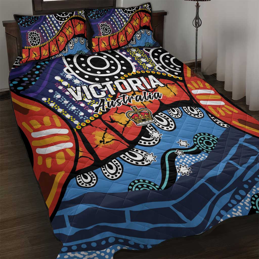 Australia Victoria State Quilt Bed Set Peace and Prosperity