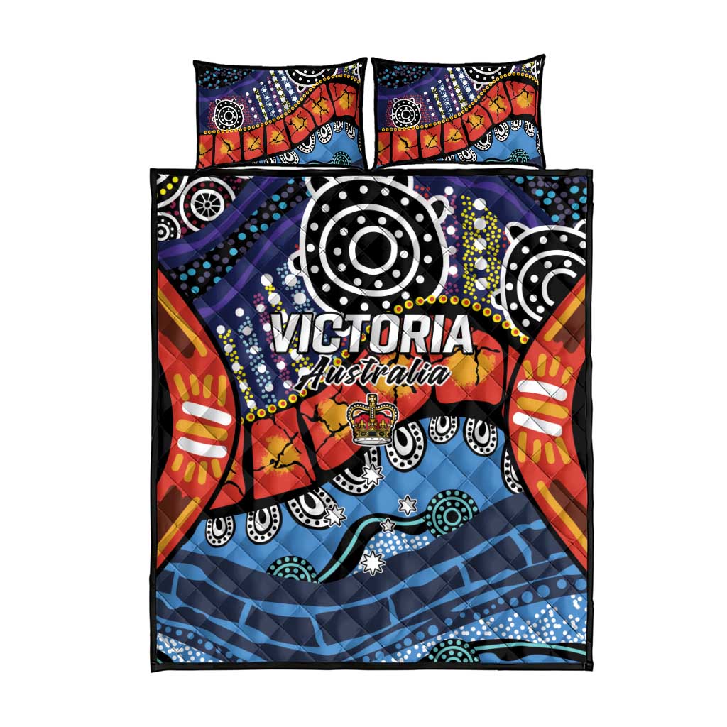Australia Victoria State Quilt Bed Set Peace and Prosperity
