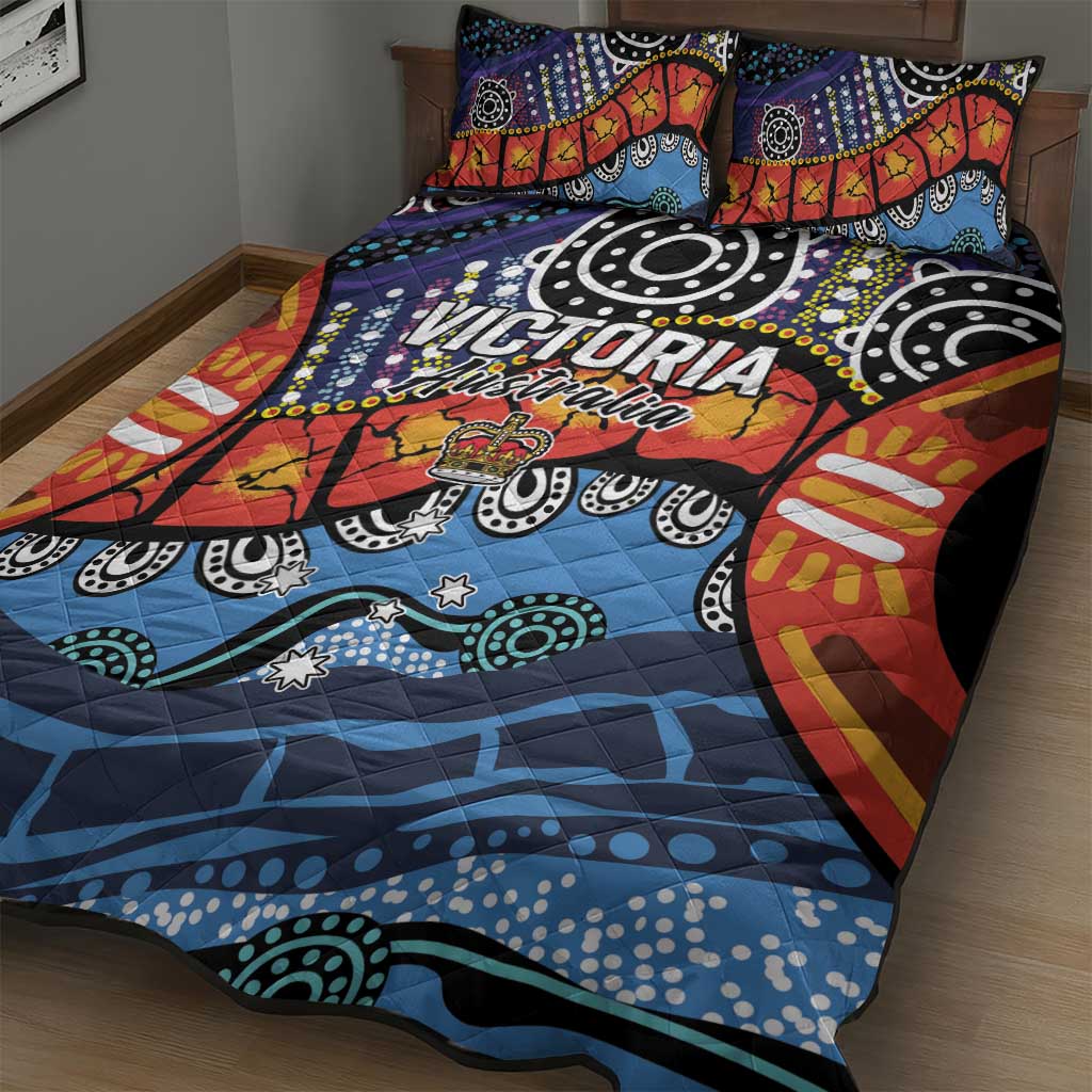 Australia Victoria State Quilt Bed Set Peace and Prosperity