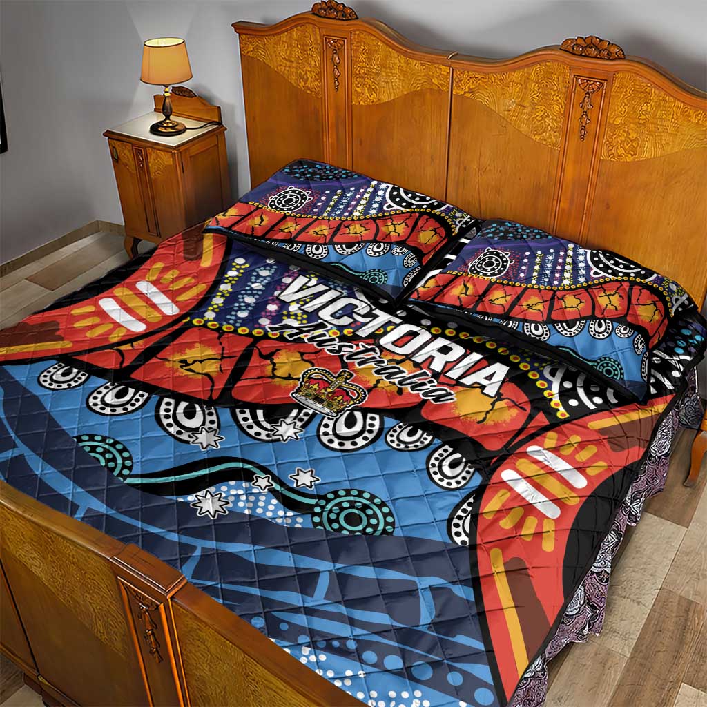 Australia Victoria State Quilt Bed Set Peace and Prosperity