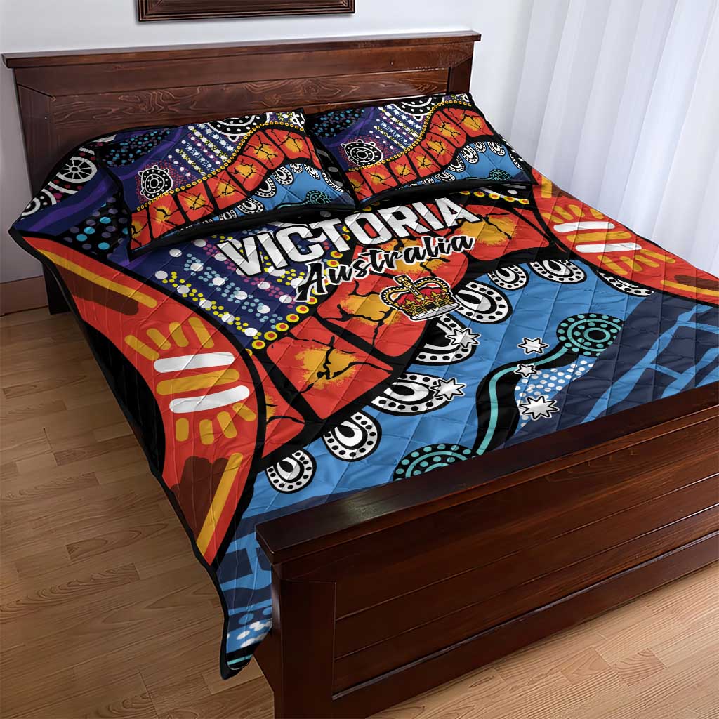 Australia Victoria State Quilt Bed Set Peace and Prosperity