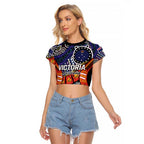 Australia Victoria State Raglan Cropped T Shirt Peace and Prosperity