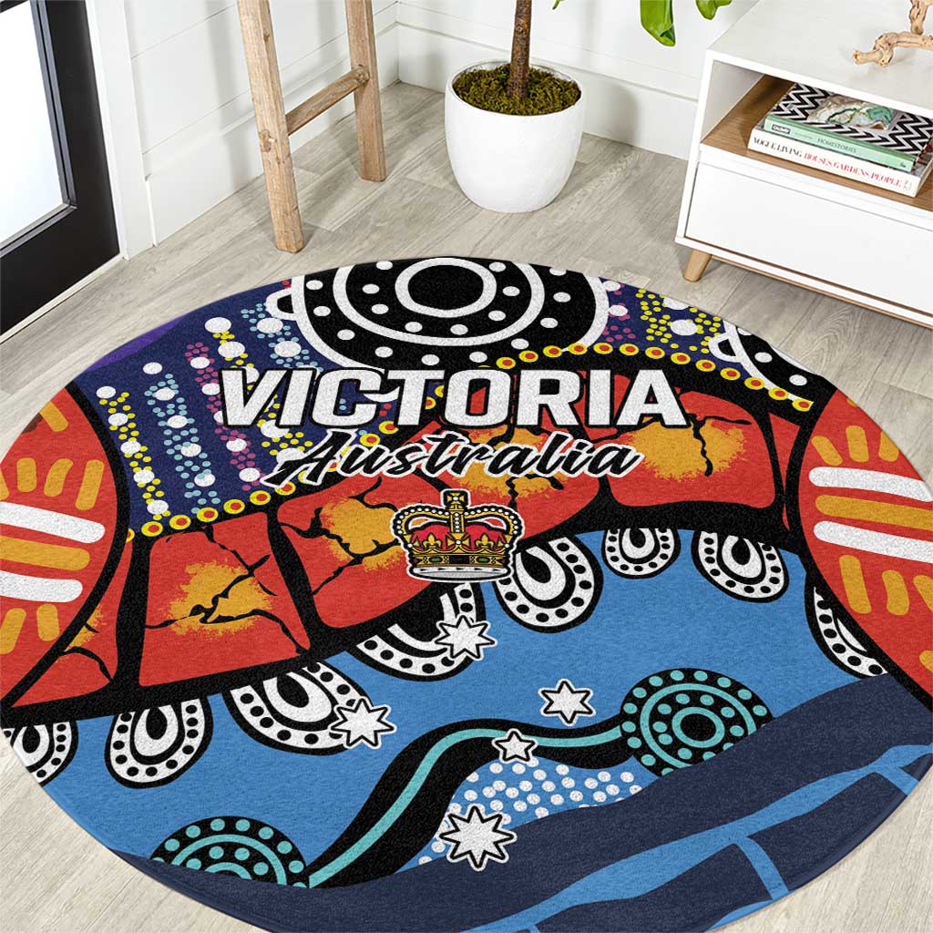 Australia Victoria State Round Carpet Peace and Prosperity