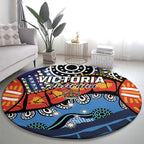 Australia Victoria State Round Carpet Peace and Prosperity