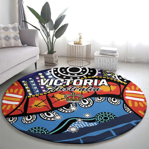 Australia Victoria State Round Carpet Peace and Prosperity