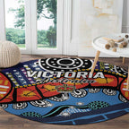 Australia Victoria State Round Carpet Peace and Prosperity