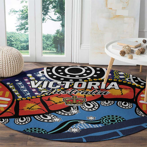 Australia Victoria State Round Carpet Peace and Prosperity