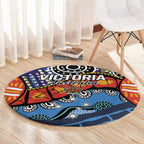 Australia Victoria State Round Carpet Peace and Prosperity