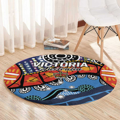 Australia Victoria State Round Carpet Peace and Prosperity
