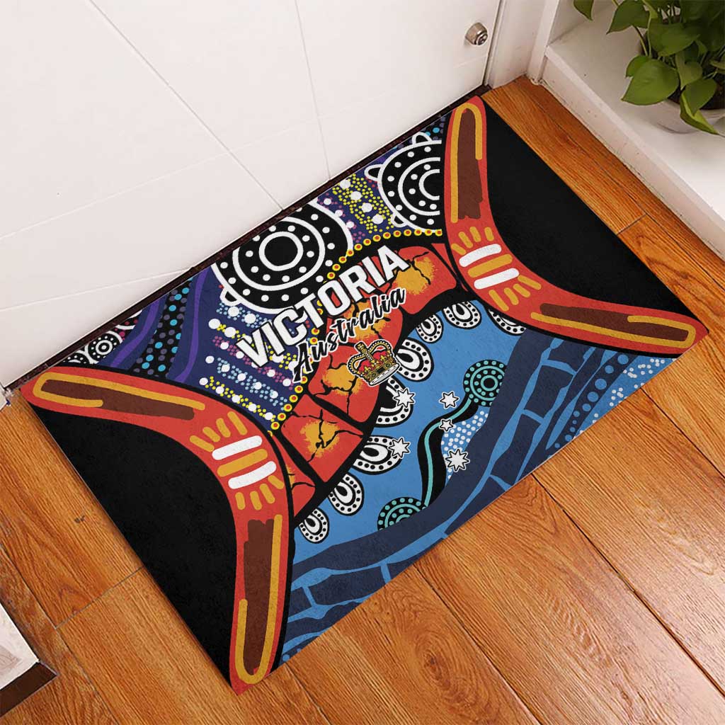 Australia Victoria State Rubber Doormat Peace and Prosperity