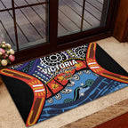 Australia Victoria State Rubber Doormat Peace and Prosperity