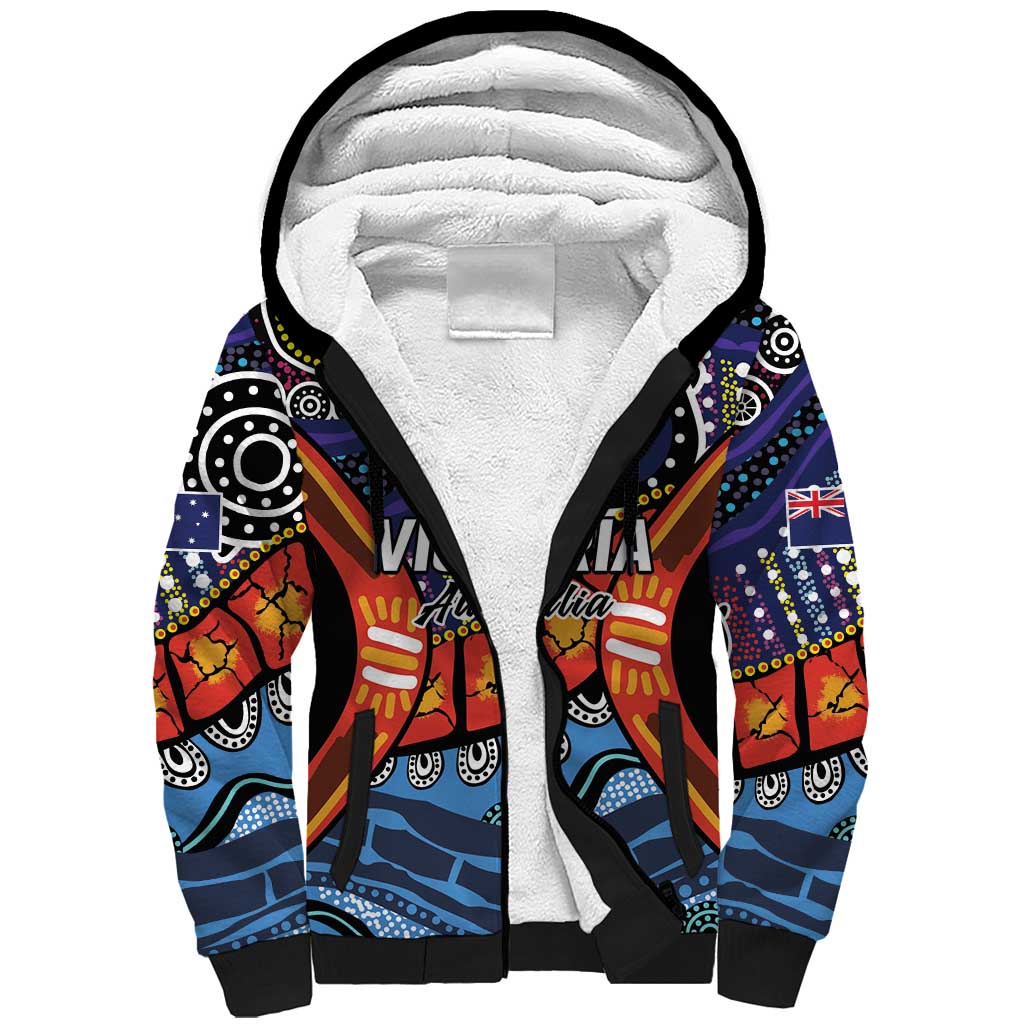 Australia Victoria State Sherpa Hoodie Peace and Prosperity