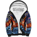 Australia Victoria State Sherpa Hoodie Peace and Prosperity