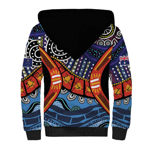 Australia Victoria State Sherpa Hoodie Peace and Prosperity