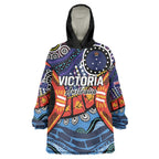 Australia Victoria State Wearable Blanket Hoodie Peace and Prosperity