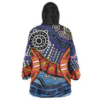 Australia Victoria State Wearable Blanket Hoodie Peace and Prosperity