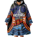 Australia Victoria State Wearable Blanket Hoodie Peace and Prosperity