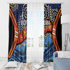 Australia Victoria State Window Curtain Peace and Prosperity
