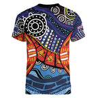 Australia Victoria State Women V-Neck T-Shirt Peace and Prosperity