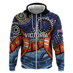 Australia Victoria State Zip Hoodie Peace and Prosperity