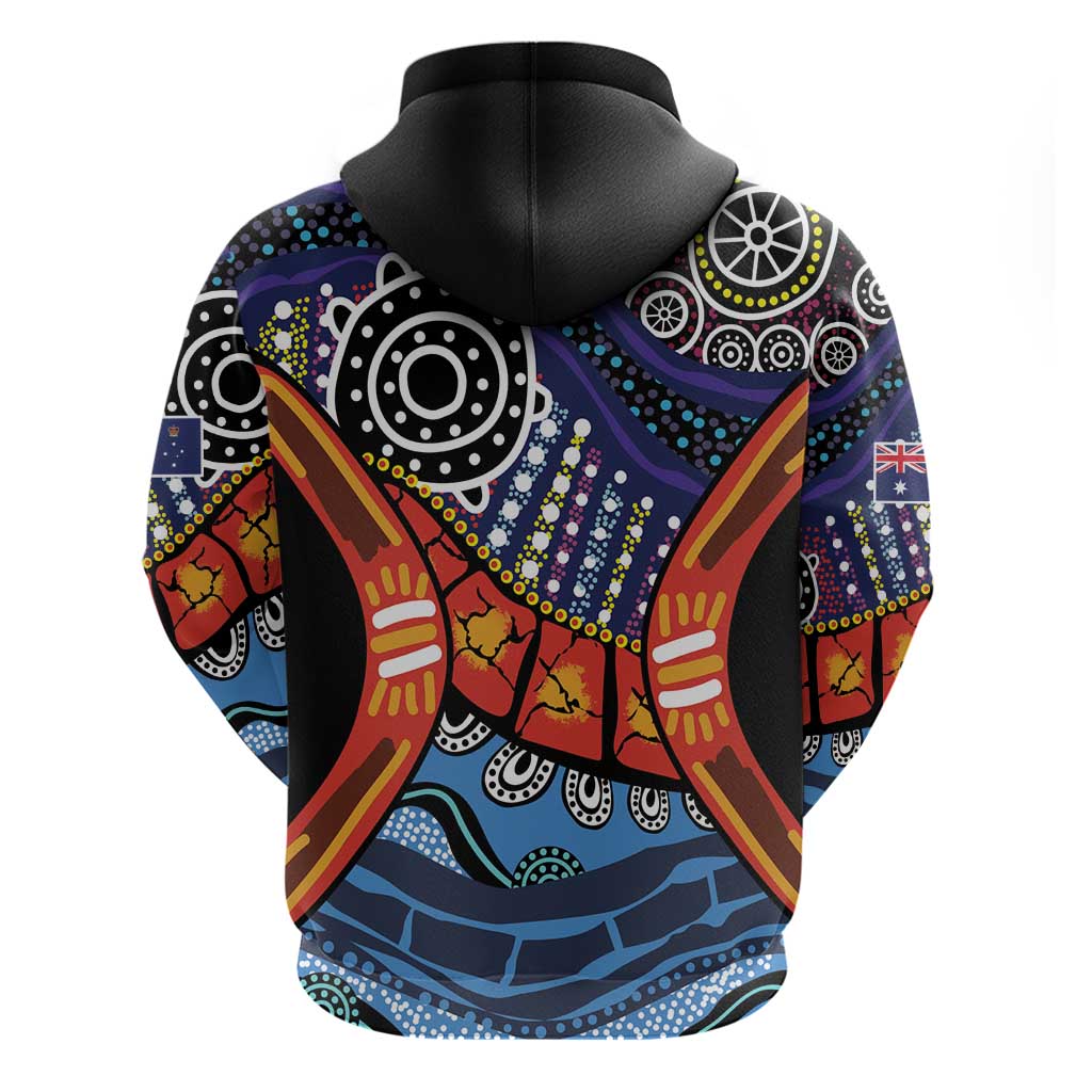 Australia Victoria State Zip Hoodie Peace and Prosperity