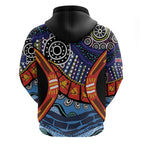 Australia Victoria State Zip Hoodie Peace and Prosperity