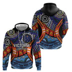 Australia Victoria State Zip Hoodie Peace and Prosperity